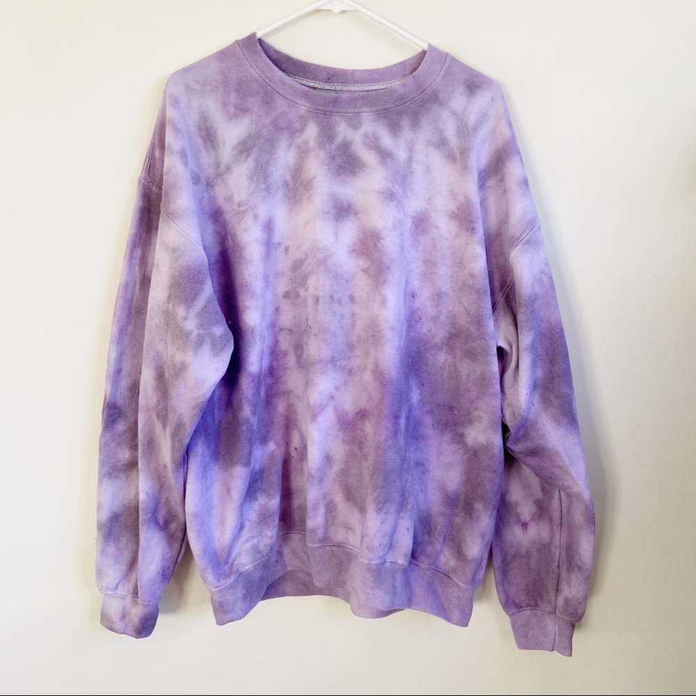 Purple Tie Dye Crewneck